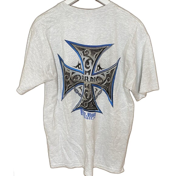 Vtg. Road Rage T-Shirt Mens Size M Biker Motorbike Motorcycles Campbell CA Gray - Picture 1 of 6